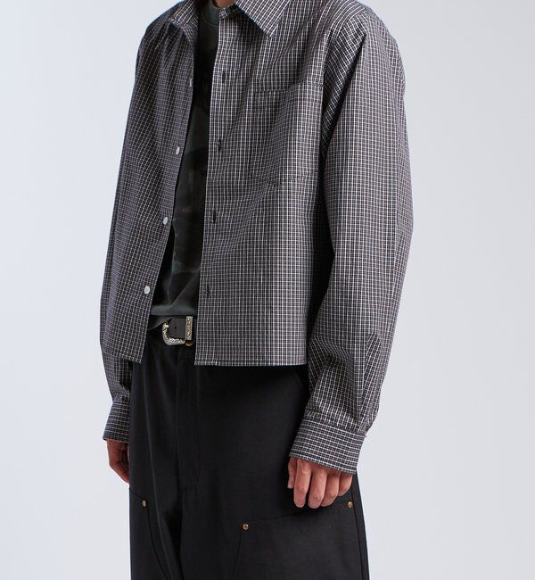  「【KOOKY'N/クーキー】クロップドチェックシャツ　※２サイズ展開」|シャツ・ブラウス|