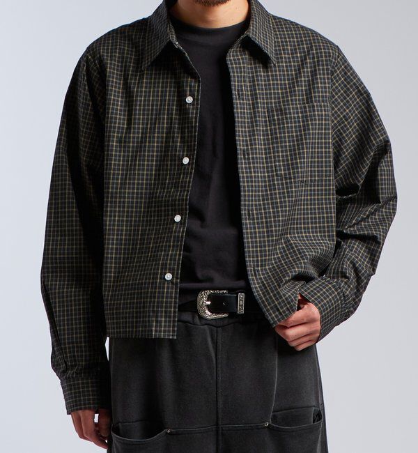  「【KOOKY'N/クーキー】クロップドチェックシャツ　※２サイズ展開」|シャツ・ブラウス|