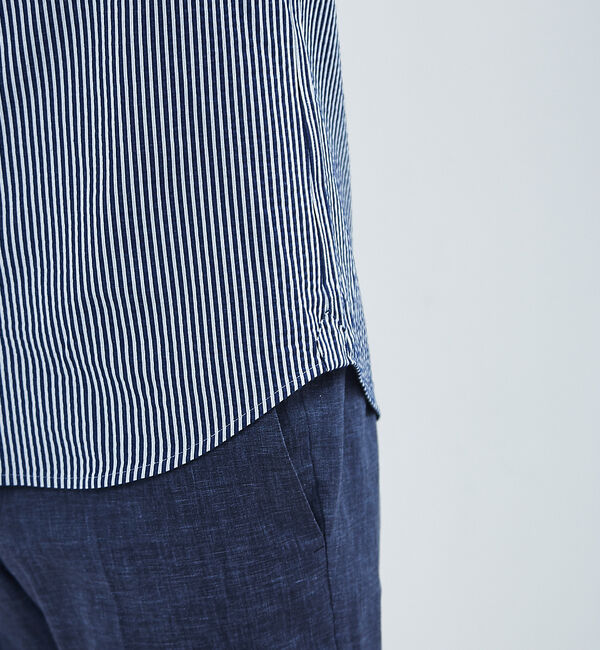 ABAHOUSE「【FLEX SHIRTS】シルキー サッカー ジャージー 半袖シャツ」|シャツ・ブラウス|