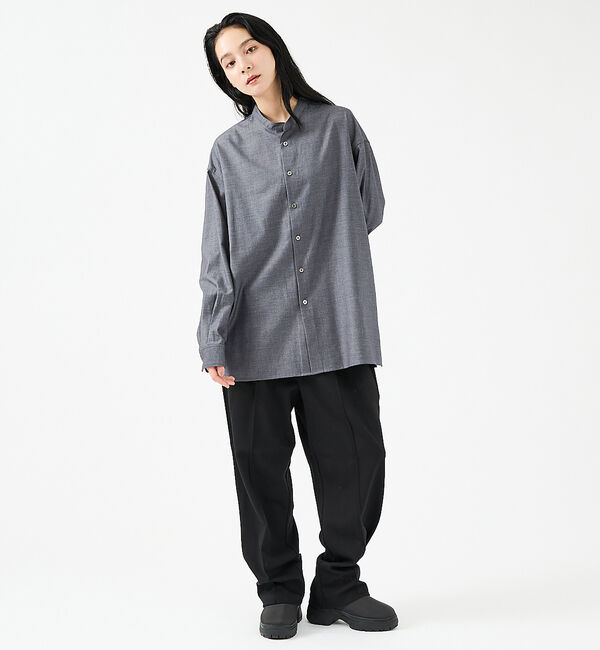 ABAHOUSE「【FORTUNA / フォルトゥナ】WOOLLY TECツイルシャツ/ウーリーテ」|シャツ・ブラウス|