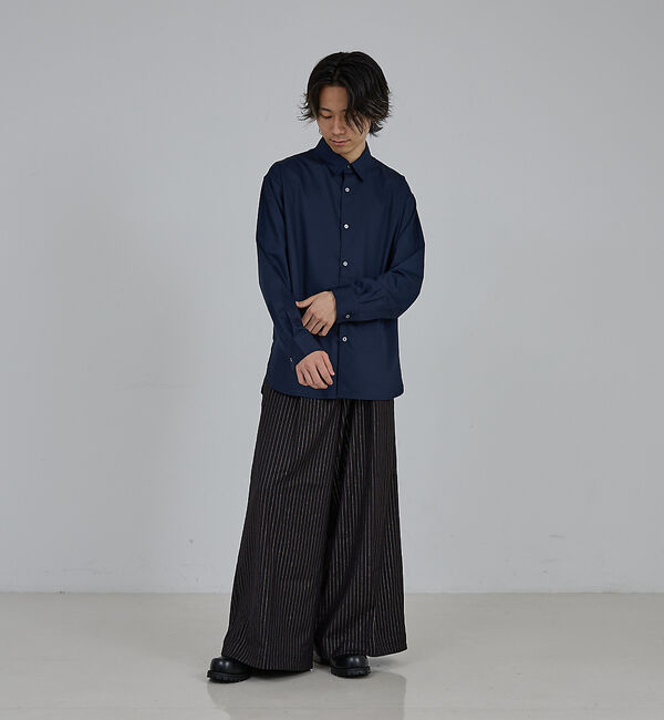 ABAHOUSE「【AH ABAHOUSE】ルーズフィット ロングスリーブシャツ」|シャツ・ブラウス|