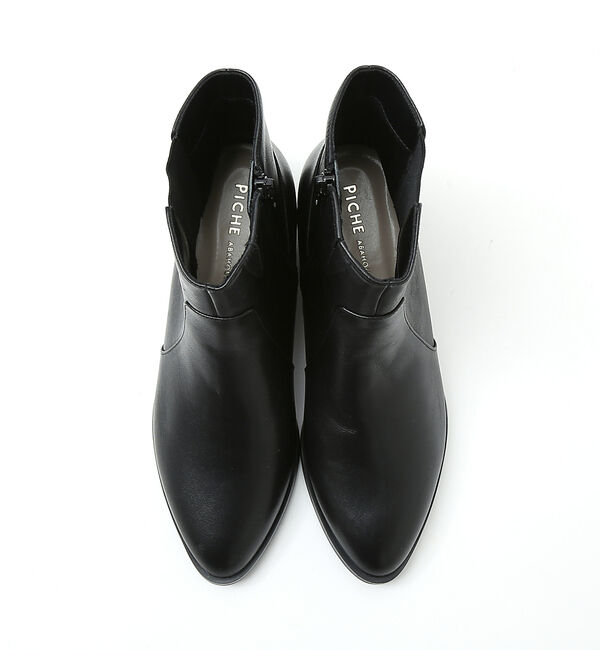 AU BANNISTER「【最高ブーツ/ 3cmヒール】ラウンドトゥショートブーツ」|ショートブーツ|