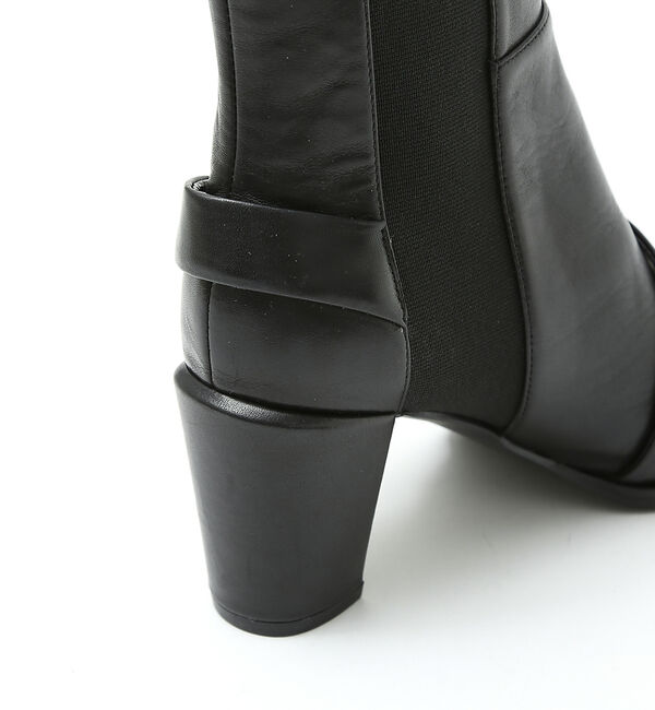 AU BANNISTER「【スノーソール】変形サイドゴアヒールブーツ」|ショートブーツ|