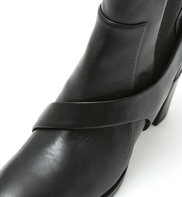 AU BANNISTER「【スノーソール】変形サイドゴアヒールブーツ」|ショートブーツ|