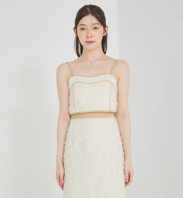 SELFIST「パイピングジャガードビスチェ」|シャツ・ブラウス|