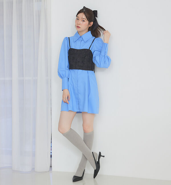 SELFIST「パイピングジャガードビスチェ」|シャツ・ブラウス|