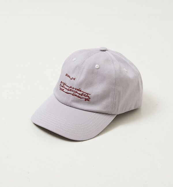 NOMINE「【LY】Letter cap　レトロ 刺繍 ロゴ キャップ」|その他|ライトグレー