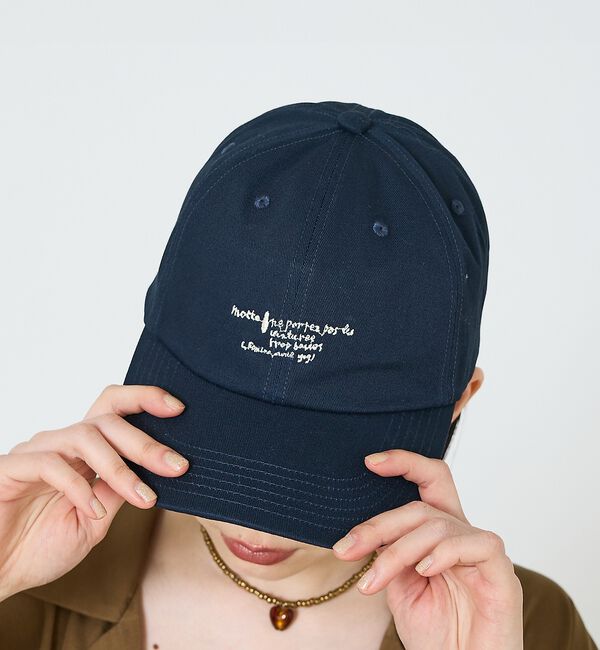 NOMINE「【LY】Letter cap　レトロ 刺繍 ロゴ キャップ」|その他|