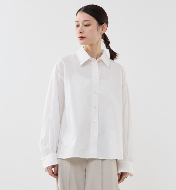 Soffitto「高密度ブロードフレアシャツ」|シャツ・ブラウス|オフホワイト