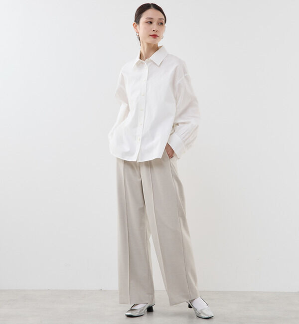 Soffitto「高密度ブロードフレアシャツ」|シャツ・ブラウス|