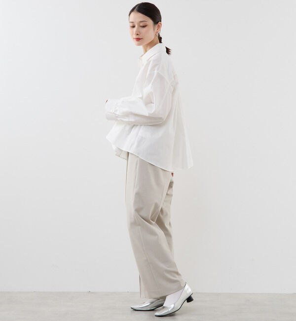 Soffitto「高密度ブロードフレアシャツ」|シャツ・ブラウス|