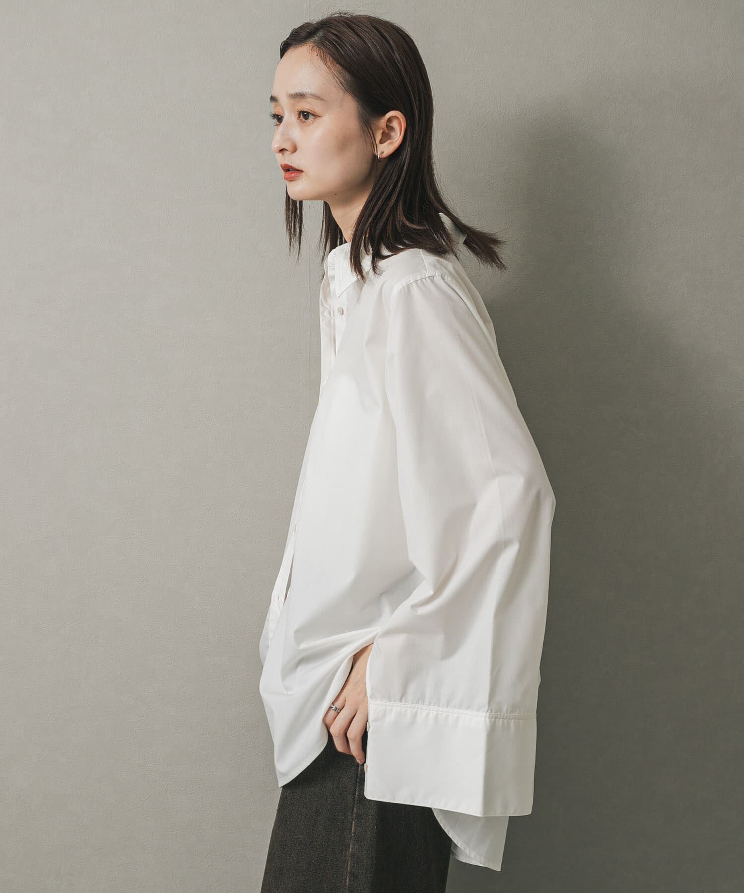 SENSE OF PLACE by URBAN RESEARCH「スリットスリーブルーズシャツ」|シャツ・ブラウス|