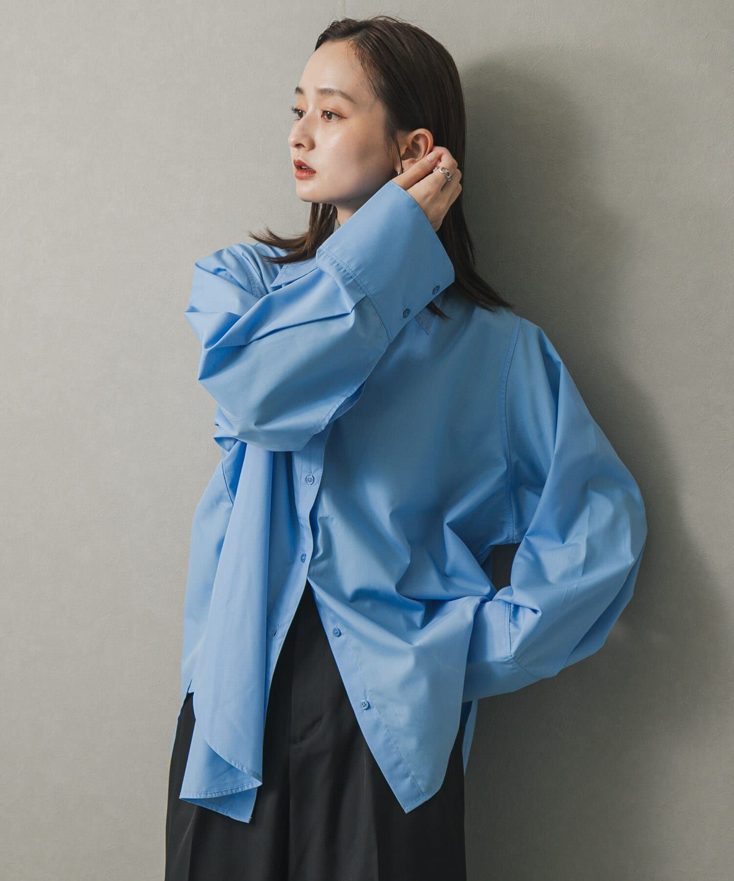 SENSE OF PLACE by URBAN RESEARCH「スリットスリーブルーズシャツ」|シャツ・ブラウス|