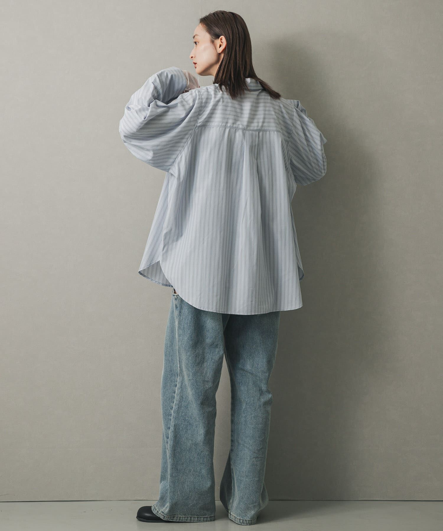SENSE OF PLACE by URBAN RESEARCH「スリットスリーブルーズシャツ」|シャツ・ブラウス|