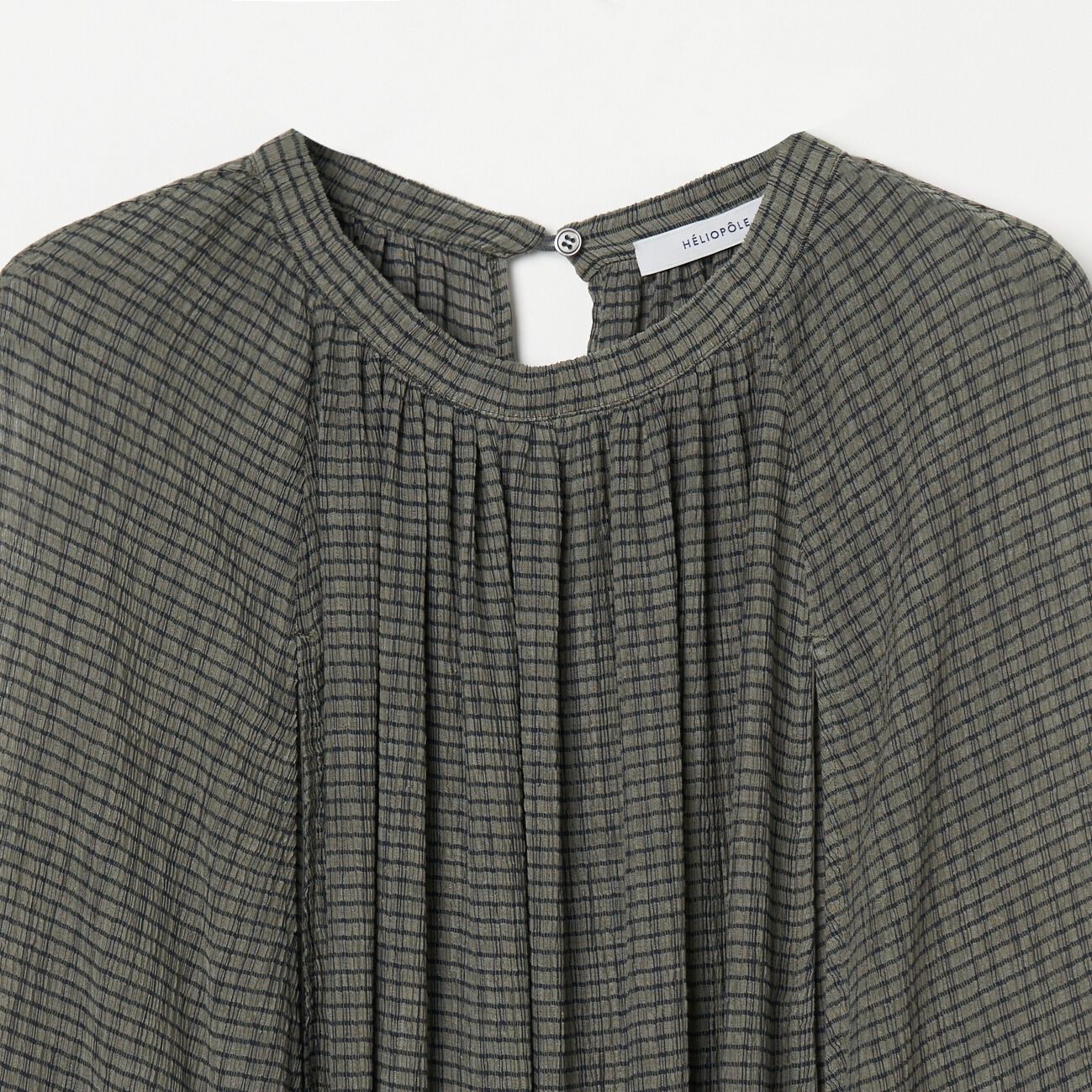 HELIOPOLE「HELIOPOLE CRAPE WINDOWPANE N/S DRESS」|ワンピース|