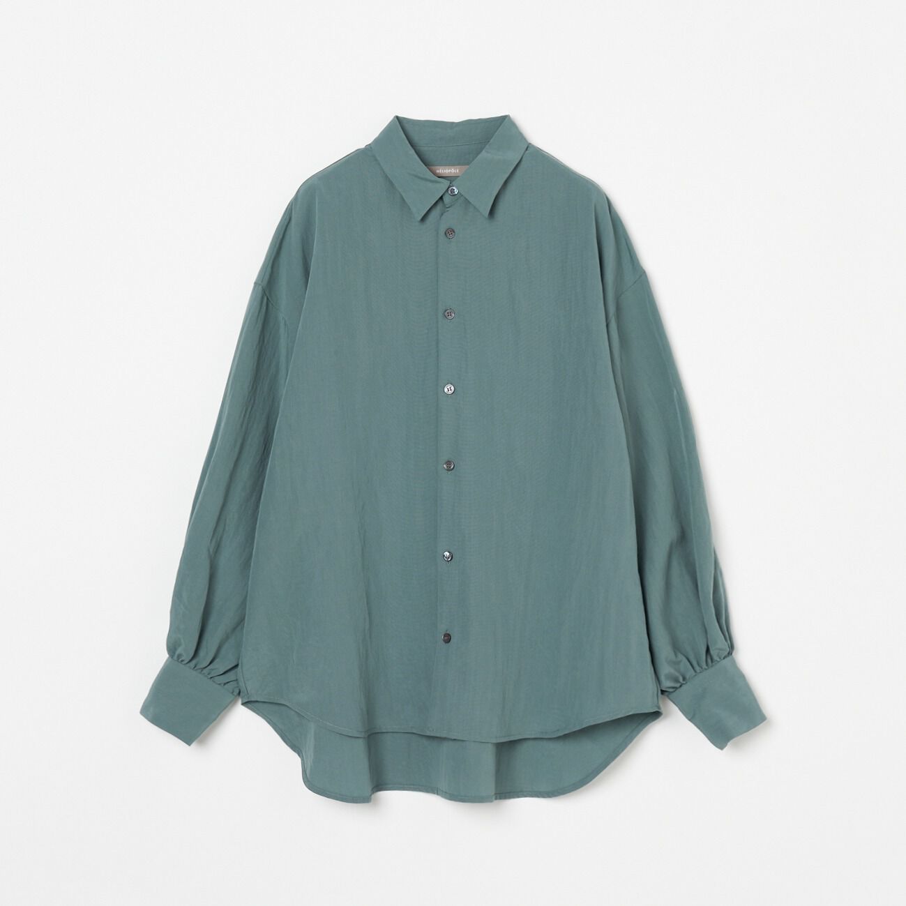 HELIOPOLE「HELIOPOLE VINTAGE POPLIN REGULAR SHIRT」|シャツ・ブラウス|グリーン