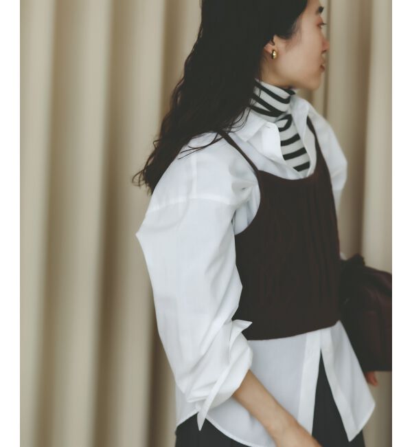  「ブラウス&times;ニットビスチェセット」|シャツ・ブラウス|