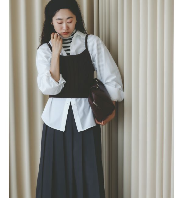  「ブラウス&times;ニットビスチェセット」|シャツ・ブラウス|