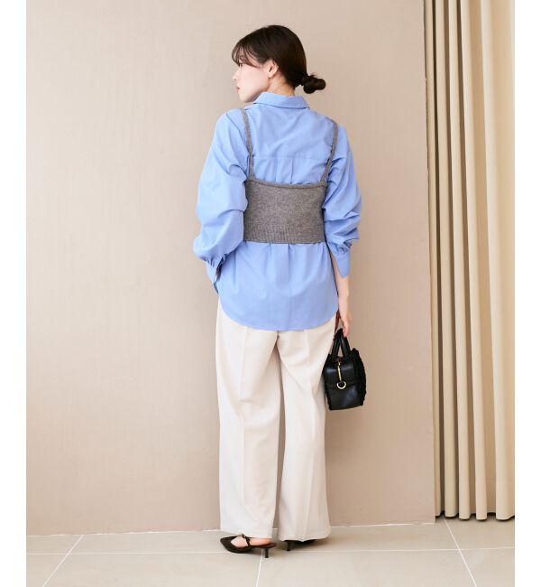  「ブラウス&times;ニットビスチェセット」|シャツ・ブラウス|