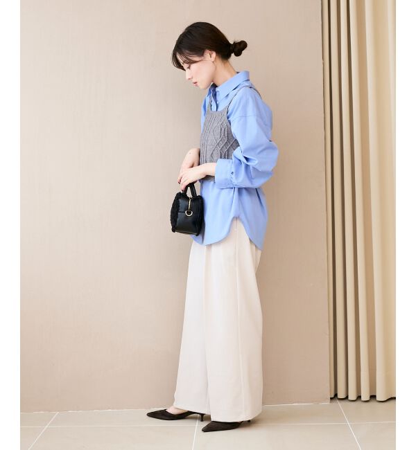  「ブラウス&times;ニットビスチェセット」|シャツ・ブラウス|