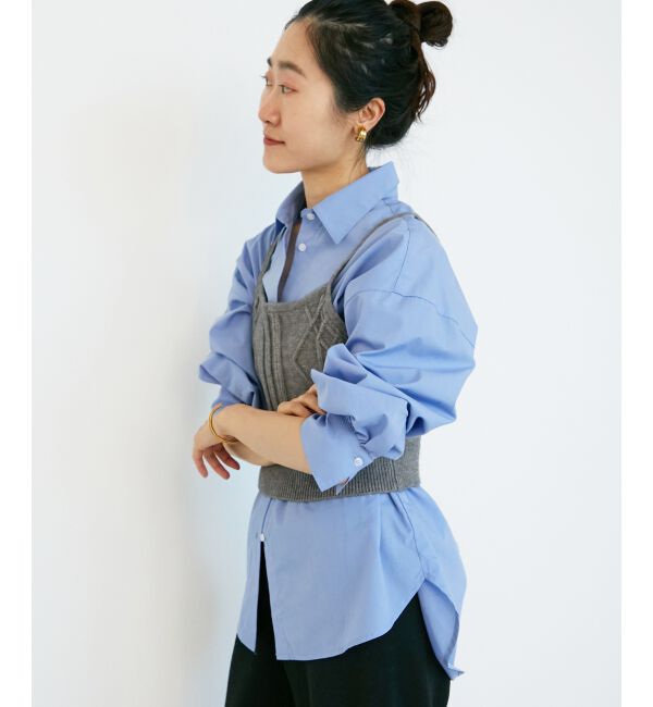  「ブラウス&times;ニットビスチェセット」|シャツ・ブラウス|