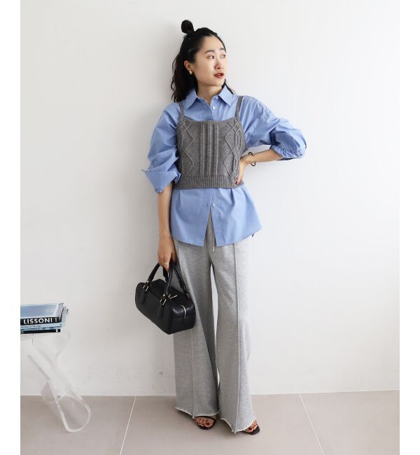  「ブラウス&times;ニットビスチェセット」|シャツ・ブラウス|