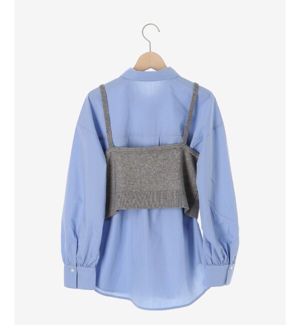  「ブラウス&times;ニットビスチェセット」|シャツ・ブラウス|