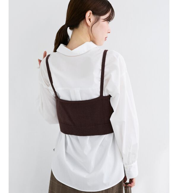  「ブラウス&times;ニットビスチェセット」|シャツ・ブラウス|