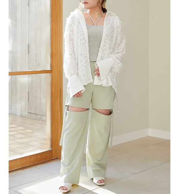 MAJESTICLEGON「アームスリットシャツ」|シャツ・ブラウス|