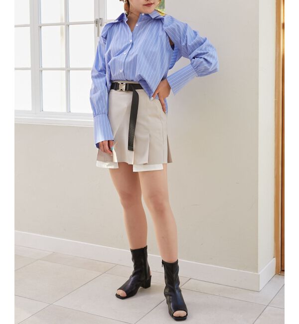 MAJESTICLEGON「アームスリットシャツ」|シャツ・ブラウス|