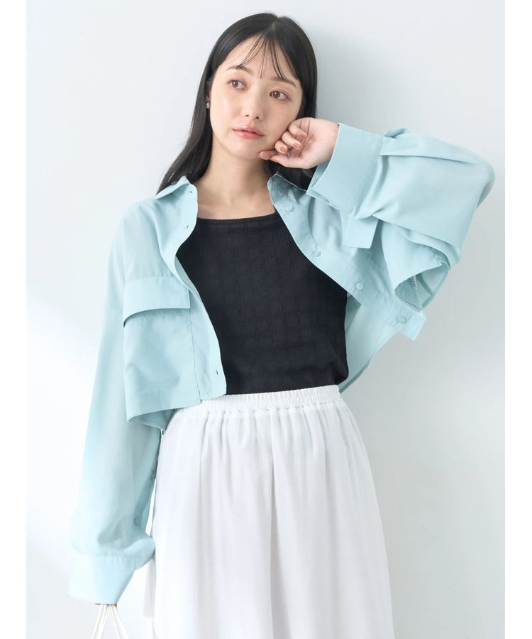 earth music&ecology「ビッグポケットショートシャツ」|シャツ・ブラウス|