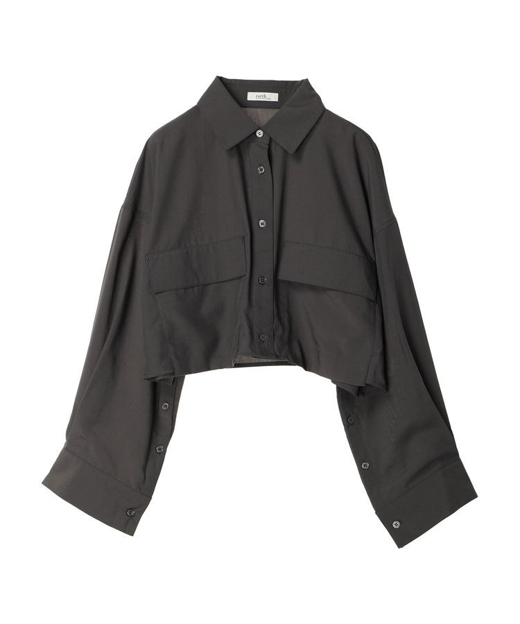 earth music&ecology「ビッグポケットショートシャツ」|シャツ・ブラウス|