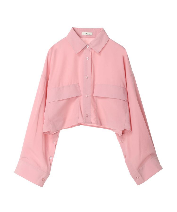 earth music&ecology「ビッグポケットショートシャツ」|シャツ・ブラウス|