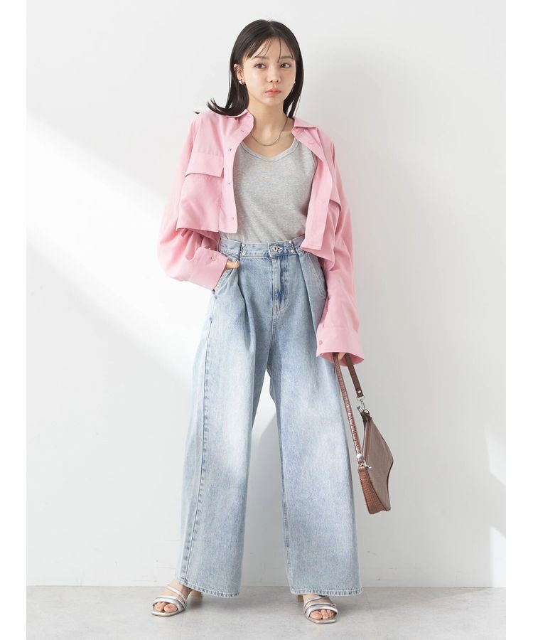 earth music&ecology「ビッグポケットショートシャツ」|シャツ・ブラウス|