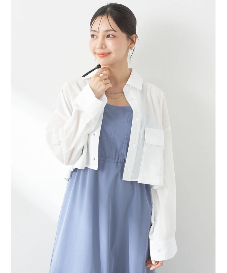 earth music&ecology「ビッグポケットショートシャツ」|シャツ・ブラウス|