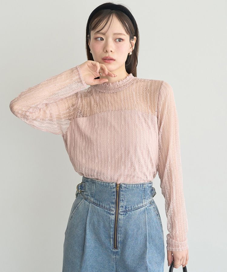 earth music&ecology「レースドッキングプルオーバー」|Tシャツ・カットソー|