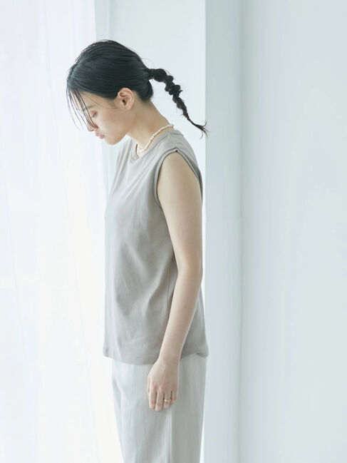  「ノースリーブカットプルオーバー」|Tシャツ・カットソー|