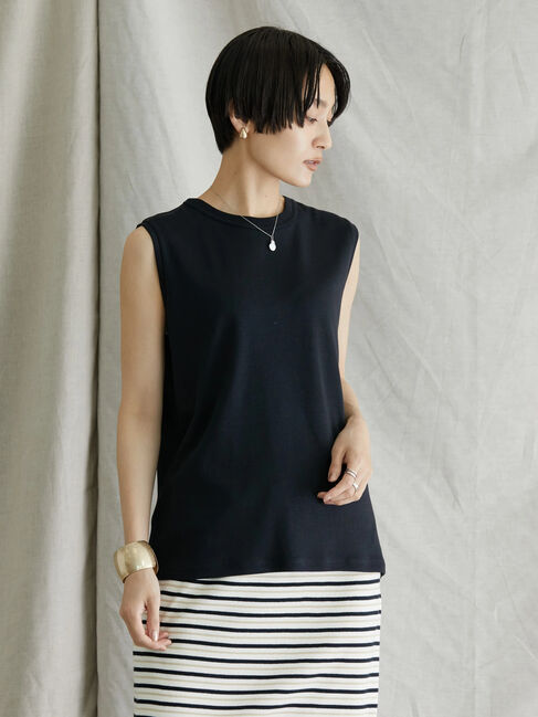  「ノースリーブカットプルオーバー」|Tシャツ・カットソー|