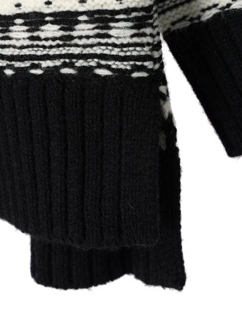  「Vネックジャガードニットプルオーバー」|ニット・セーター|