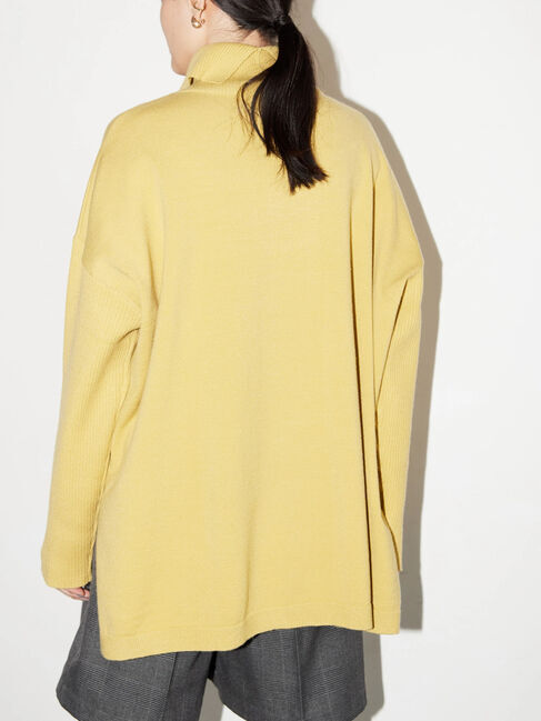  「パチパチしにくいハイネックBIGニットプルオーバー」|ニット・セーター|