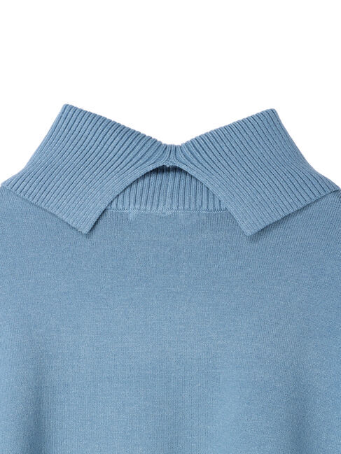  「パチパチしにくいハイネックBIGニットプルオーバー」|ニット・セーター|