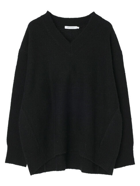  「Vネック前振りコクーンニットプルオーバー」|ニット・セーター|