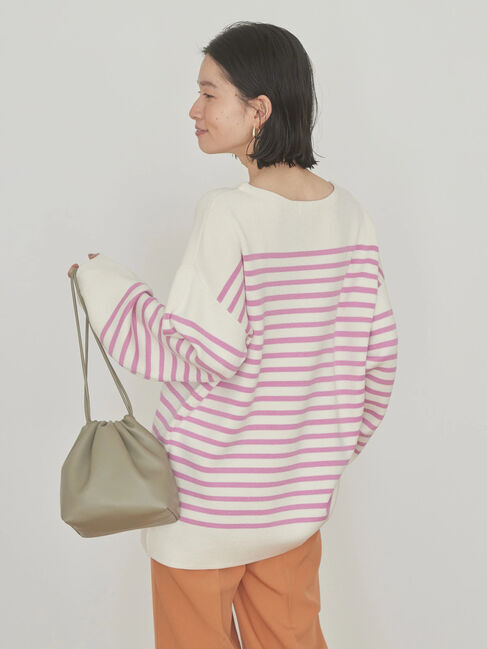 AMERICAN HOLIC「パネルボーダーニットチュニック」|チュニック|