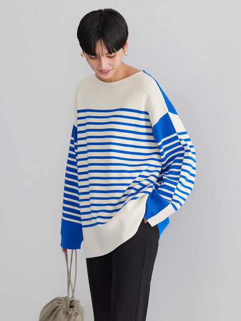 AMERICAN HOLIC「パネルボーダーニットチュニック」|チュニック|