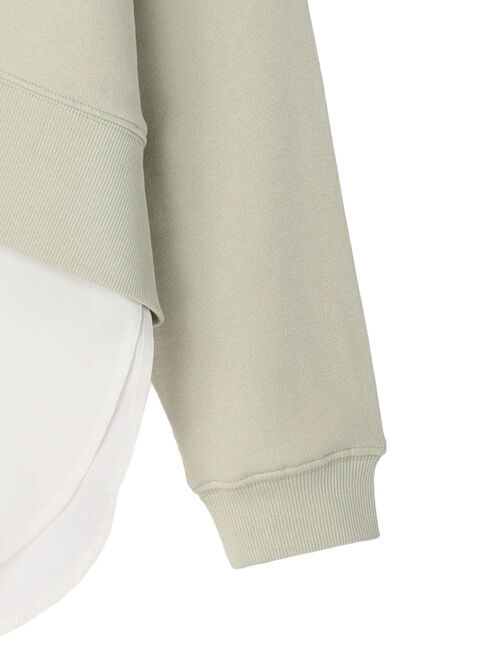  「SET ハーフZIPスウェット+シャツテールプルオーバー」|Tシャツ・カットソー|