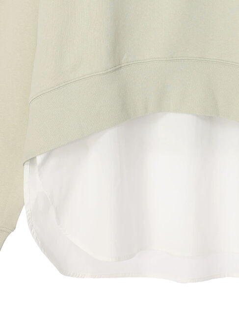  「SET ハーフZIPスウェット+シャツテールプルオーバー」|Tシャツ・カットソー|