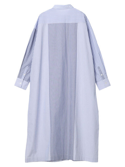 AMERICAN HOLIC「パッチワークストライプWポケットシャツワンピース」|ワンピース|