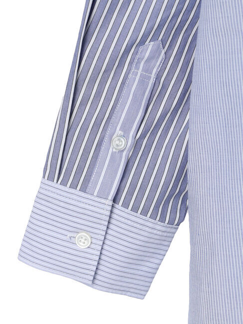 AMERICAN HOLIC「パッチワークストライプWポケットシャツワンピース」|ワンピース|