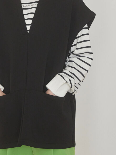  「SET ポンチベスト+カットプルオーバー」|Tシャツ・カットソー|