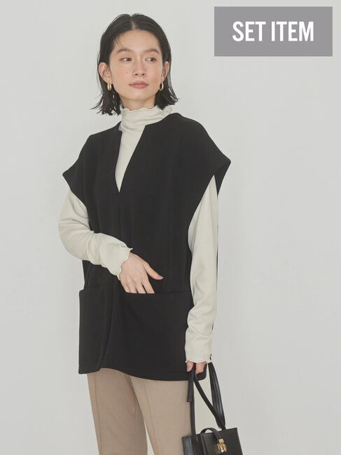 AMERICAN HOLIC「SET　ポンチベスト+シアーカットプルオーバー」|Tシャツ・カットソー|ブラック